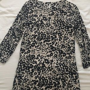 Animal print shift dress
